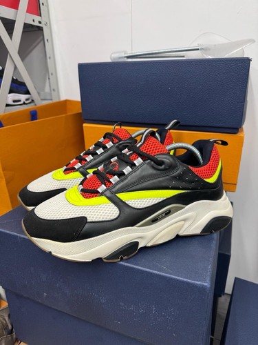 Dior b22 sneakers black red - dior,