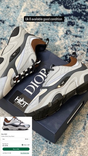Dior b22 trainers - coffee, |